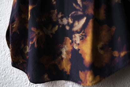 25AW SHIRT032 シルクキュプラ総柄シャツ / calmlence(カームレンス)