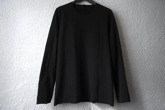 25SS コットンジャージー長袖カットソー ブラック / ware(ウェアー)