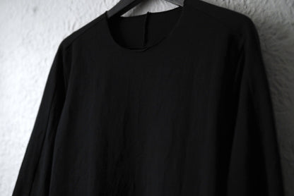 25SS コットンジャージー長袖カットソー ブラック / ware(ウェアー)