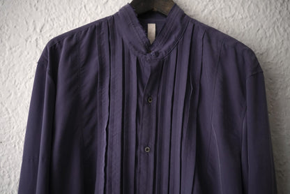 23AW RAW EDGE COLLAR WASHED SHIRT レーヨンドレスシャツ / ALDOMARIACAMILLO(アルドマリアカミッロ) AMC