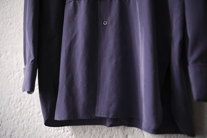 23AW RAW EDGE COLLAR WASHED SHIRT レーヨンドレスシャツ / ALDOMARIACAMILLO(アルドマリアカミッロ) AMC