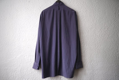 23AW RAW EDGE COLLAR WASHED SHIRT レーヨンドレスシャツ / ALDOMARIACAMILLO(アルドマリアカミッロ) AMC