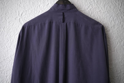 23AW RAW EDGE COLLAR WASHED SHIRT レーヨンドレスシャツ / ALDOMARIACAMILLO(アルドマリアカミッロ) AMC