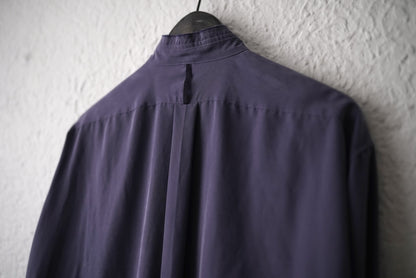 23AW RAW EDGE COLLAR WASHED SHIRT レーヨンドレスシャツ / ALDOMARIACAMILLO(アルドマリアカミッロ) AMC