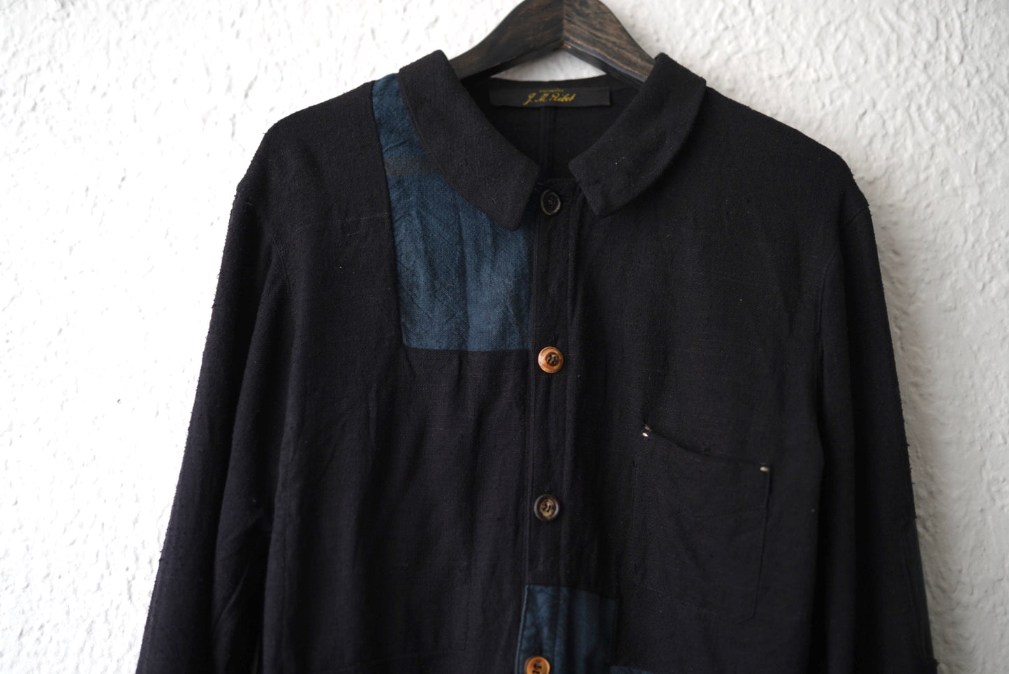 18SS パッチワークヴィンテージシルクカバーオールジャケット / ARCHIVIO J.M.Ribot(アルキヴィオ J.M.リボット)