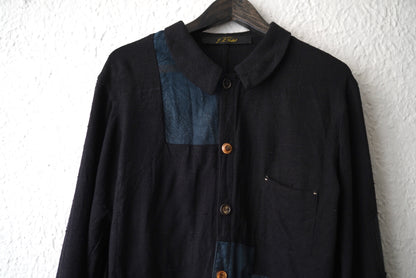 18SS パッチワークヴィンテージシルクカバーオールジャケット / ARCHIVIO J.M.Ribot(アルキヴィオ J.M.リボット)