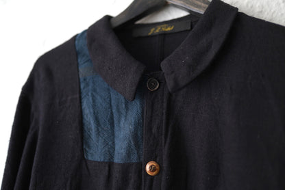 18SS パッチワークヴィンテージシルクカバーオールジャケット / ARCHIVIO J.M.Ribot(アルキヴィオ J.M.リボット)