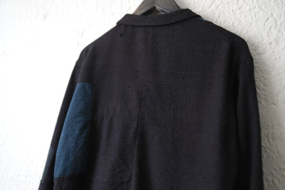 18SS パッチワークヴィンテージシルクカバーオールジャケット / ARCHIVIO J.M.Ribot(アルキヴィオ J.M.リボット)