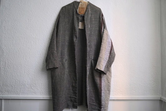 24AW No.15 Virginia ヴァージニア 手織コート / isabella stefaneli(イザベラステファネリ)
