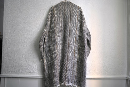 24AW No.17 Virginia ヴァージニア 手織裂き織りコート / isabella stefaneli(イザベラステファネリ)