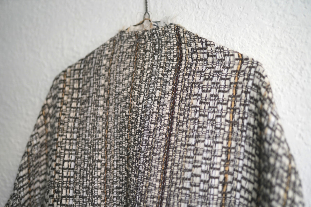 24AW No.17 Virginia ヴァージニア 手織裂き織りコート / isabella stefaneli(イザベラステファネリ)
