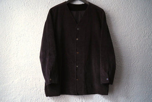 24AW Collarless Bray Shirt コーデュロイノーカラーシャツジャケット / MONAD(モナド)