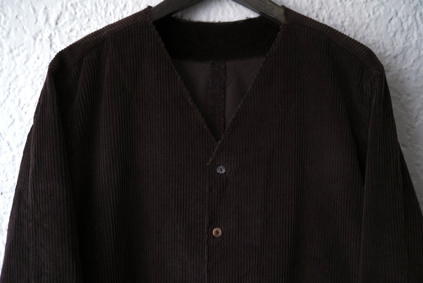 24AW Collarless Bray Shirt コーデュロイノーカラーシャツジャケット / MONAD(モナド)