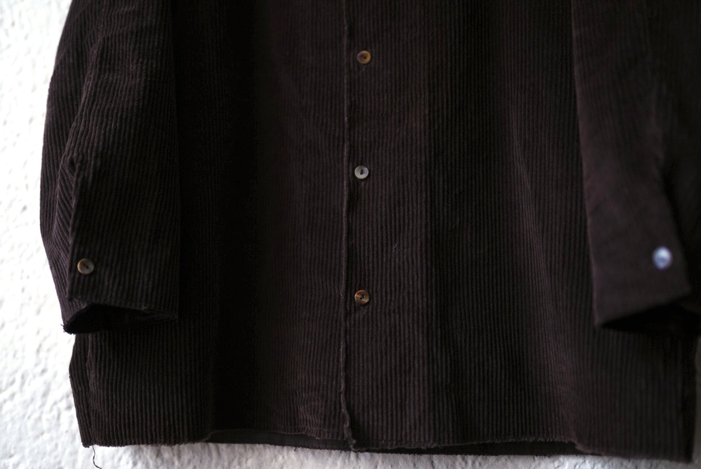 24AW Collarless Bray Shirt コーデュロイノーカラーシャツジャケット / MONAD(モナド)