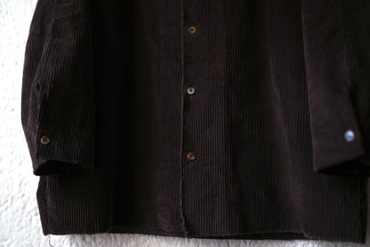 24AW Collarless Bray Shirt コーデュロイノーカラーシャツジャケット / MONAD(モナド)