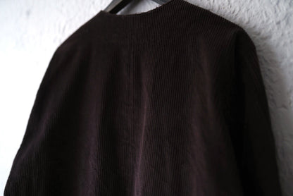 24AW Collarless Bray Shirt コーデュロイノーカラーシャツジャケット / MONAD(モナド)