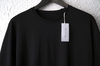 25SS ドルマンスリーブコットン半袖カットソー ブラック / ware(ウェアー)