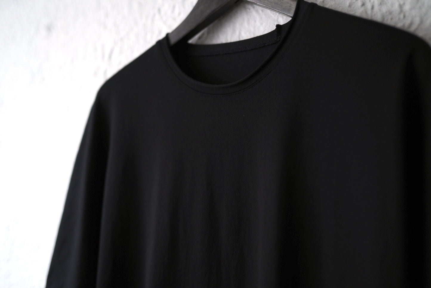 25SS ドルマンスリーブコットン半袖カットソー ブラック / ware(ウェアー)