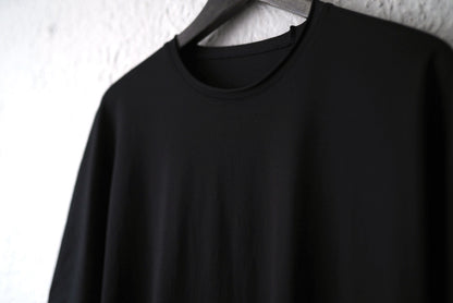 25SS ドルマンスリーブコットン半袖カットソー ブラック / ware(ウェアー)
