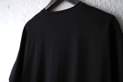 25SS ドルマンスリーブコットン半袖カットソー ブラック / ware(ウェアー)