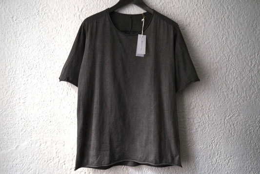 25SS 後染めコットンクルーネック半袖Tシャツ / ware(ウェアー)