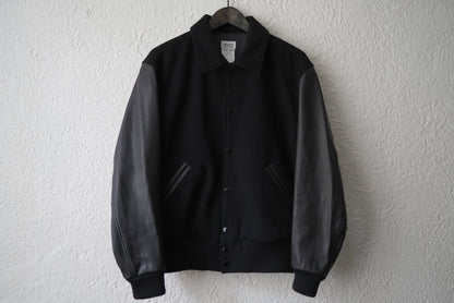 22AW VERSITY JACKET レザー切り替えスタジャン / WASEW(ワソウ)