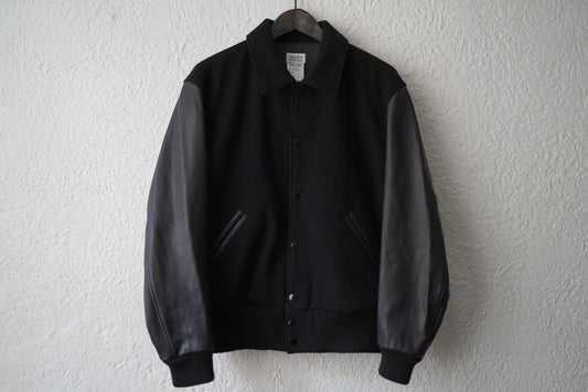 22AW VERSITY JACKET レザー切り替えスタジャン / WASEW(ワソウ)