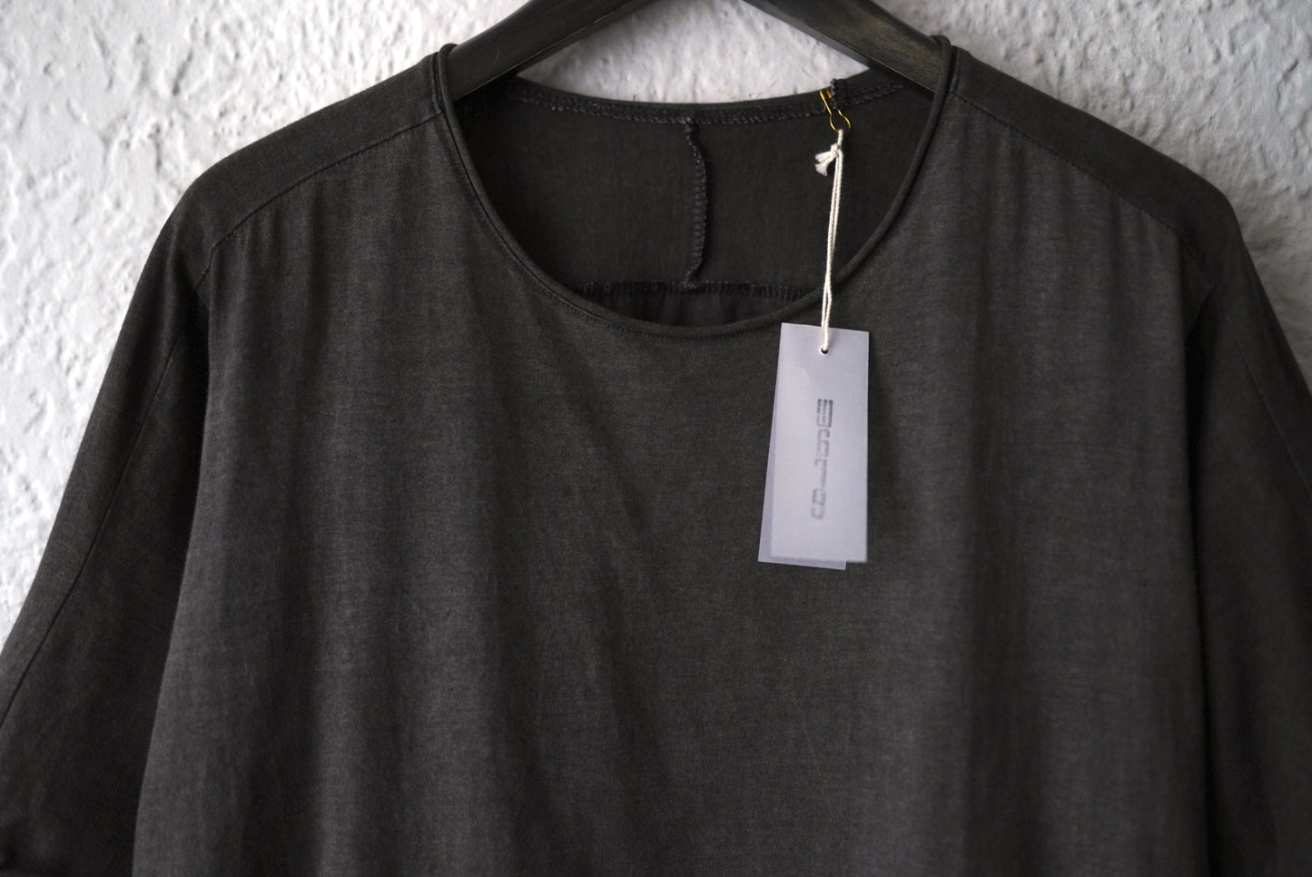 25SS 後染めコットンクルーネック半袖Tシャツ / ware(ウェアー)