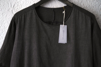 25SS 後染めコットンクルーネック半袖Tシャツ / ware(ウェアー)