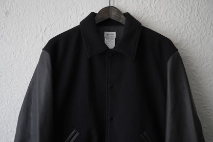 22AW VERSITY JACKET レザー切り替えスタジャン / WASEW(ワソウ)