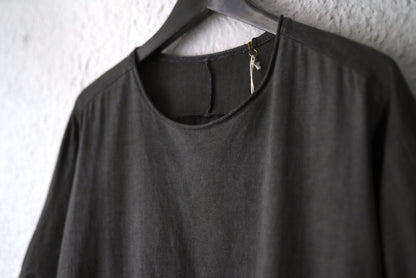 25SS 後染めコットンクルーネック半袖Tシャツ / ware(ウェアー)