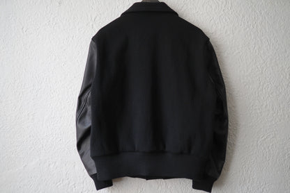 22AW VERSITY JACKET レザー切り替えスタジャン / WASEW(ワソウ)