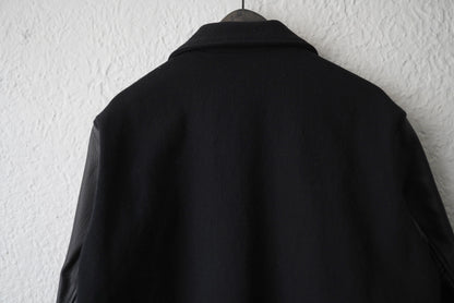 22AW VERSITY JACKET レザー切り替えスタジャン / WASEW(ワソウ)