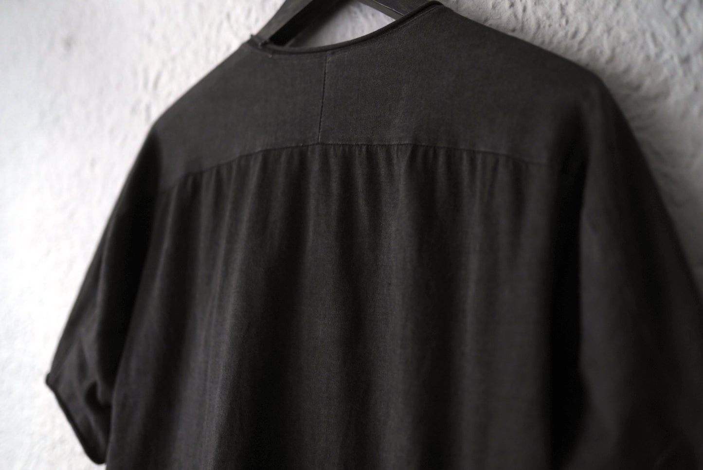 25SS 後染めコットンクルーネック半袖Tシャツ / ware(ウェアー)