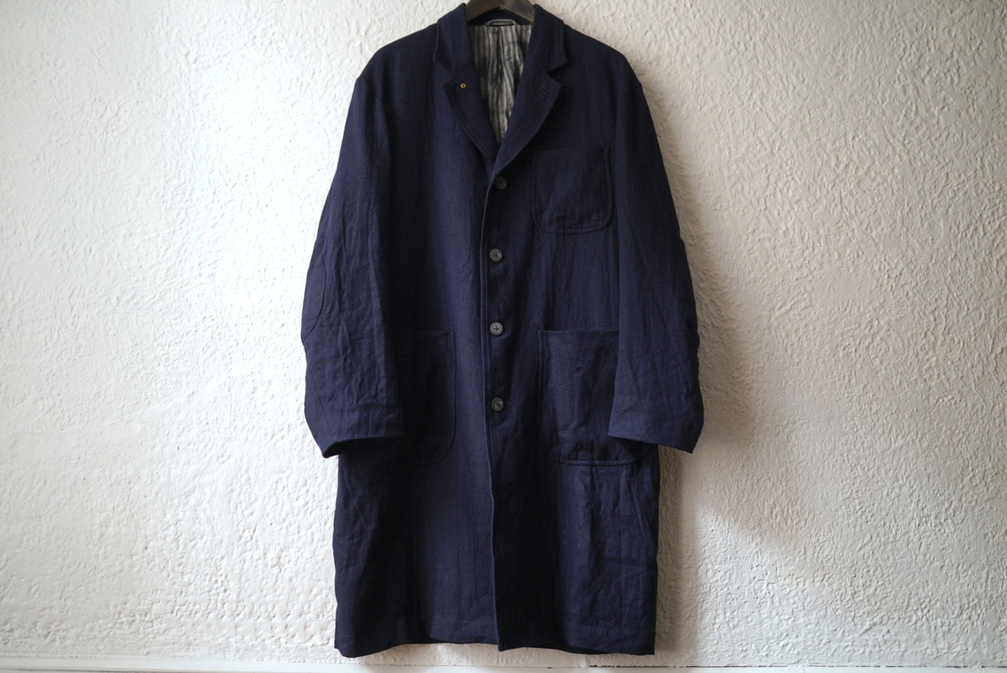 25AW COAT009 ATELIER COAT リネンカシミヤアトリエチェスターコート / calmlence(カームレンス)
