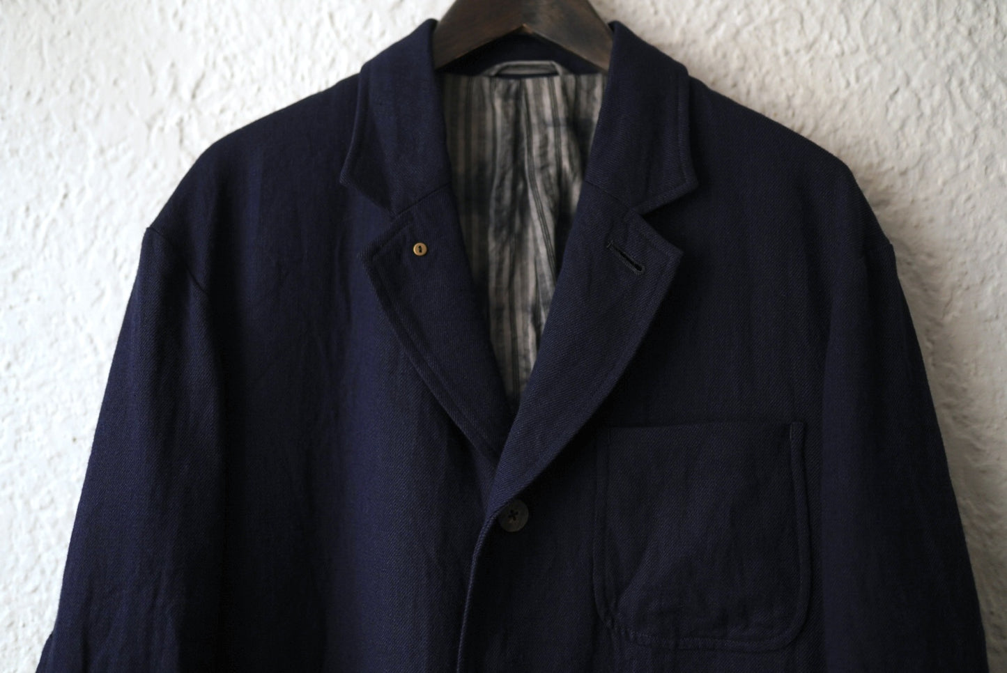 25AW COAT009 ATELIER COAT リネンカシミヤアトリエチェスターコート / calmlence(カームレンス)