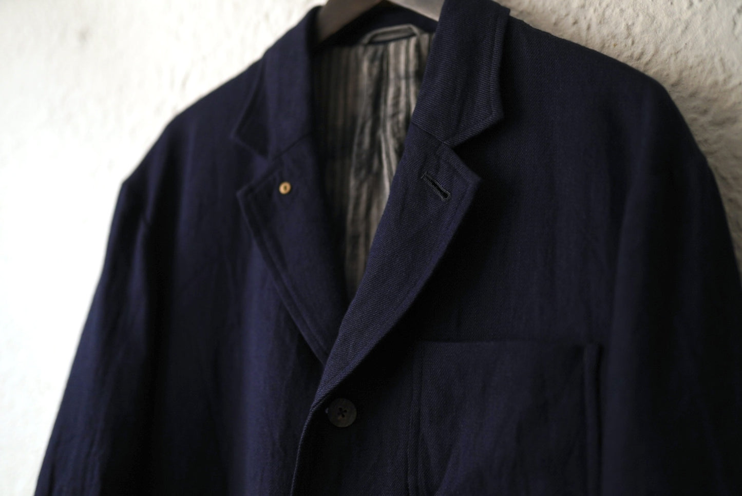 25AW COAT009 ATELIER COAT リネンカシミヤアトリエチェスターコート / calmlence(カームレンス)