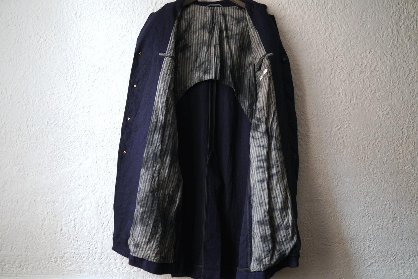 25AW COAT009 ATELIER COAT リネンカシミヤアトリエチェスターコート / calmlence(カームレンス)
