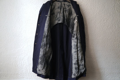 25AW COAT009 ATELIER COAT リネンカシミヤアトリエチェスターコート / calmlence(カームレンス)