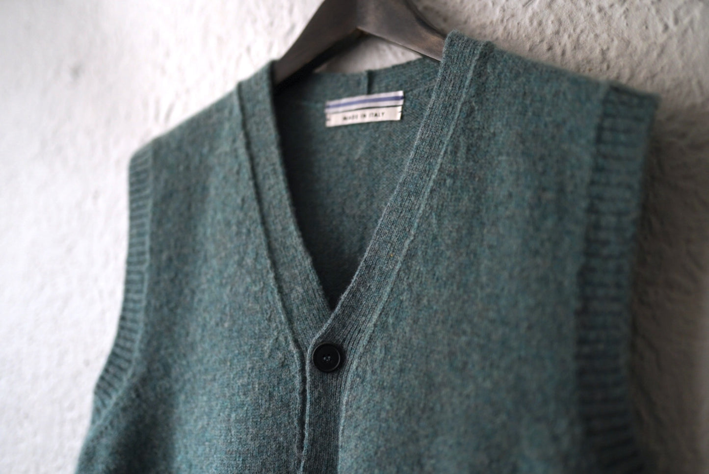 SHETLAND GILET ウールニットベストカーディガンセーター / Cristaseya(クリスタセヤ)