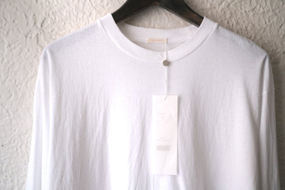 25AW コットンジャージ長袖Tシャツ ホワイト / COMOLI(コモリ)