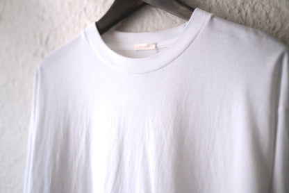 25AW コットンジャージ長袖Tシャツ ホワイト / COMOLI(コモリ)