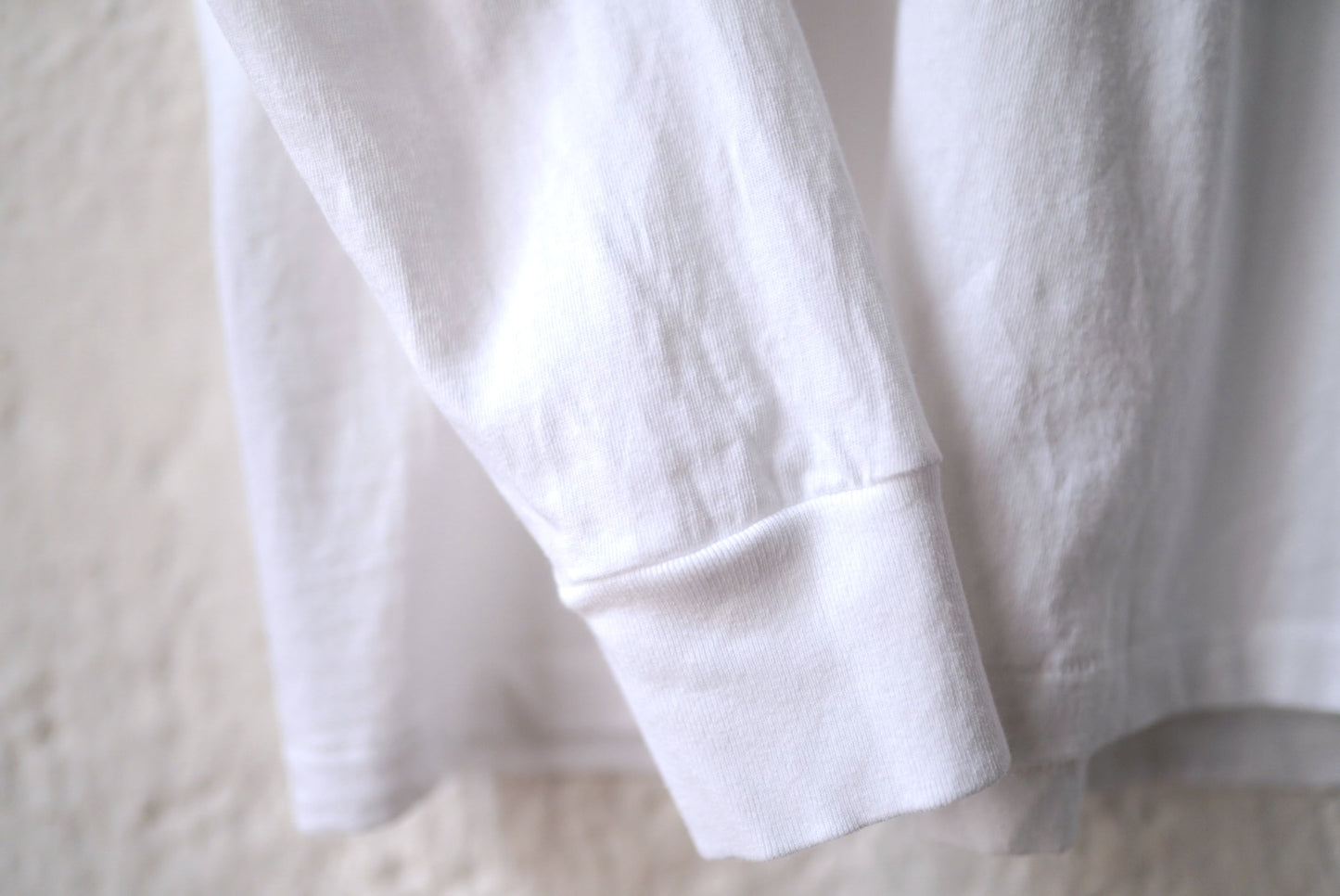 25AW コットンジャージ長袖Tシャツ ホワイト / COMOLI(コモリ)