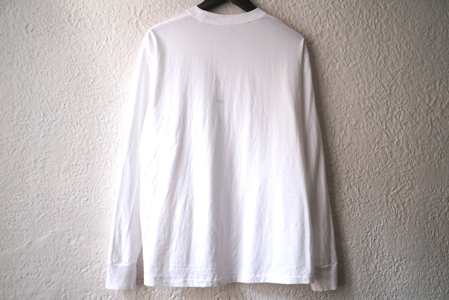 25AW コットンジャージ長袖Tシャツ ホワイト / COMOLI(コモリ)