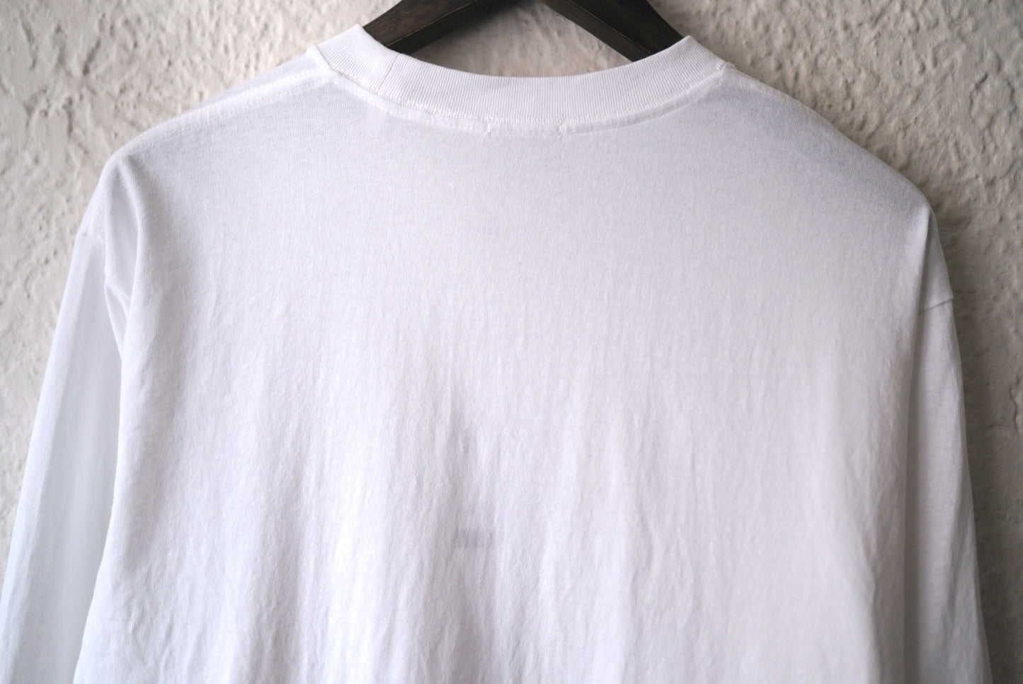 25AW コットンジャージ長袖Tシャツ ホワイト / COMOLI(コモリ)
