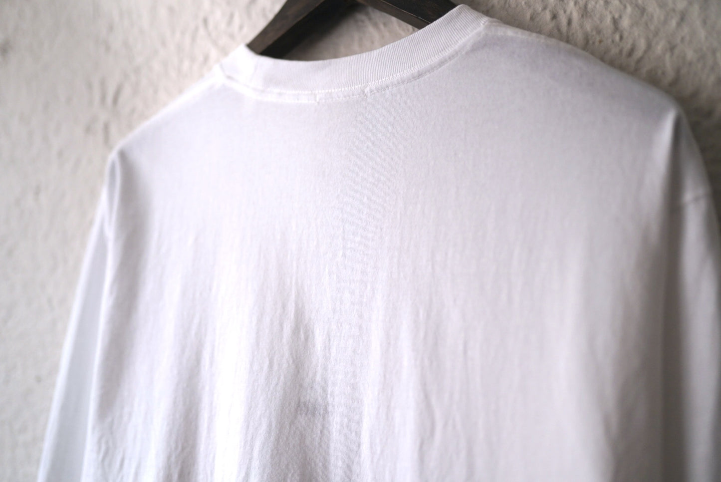 25AW コットンジャージ長袖Tシャツ ホワイト / COMOLI(コモリ)