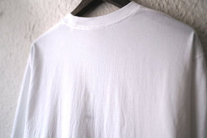 25AW コットンジャージ長袖Tシャツ ホワイト / COMOLI(コモリ)