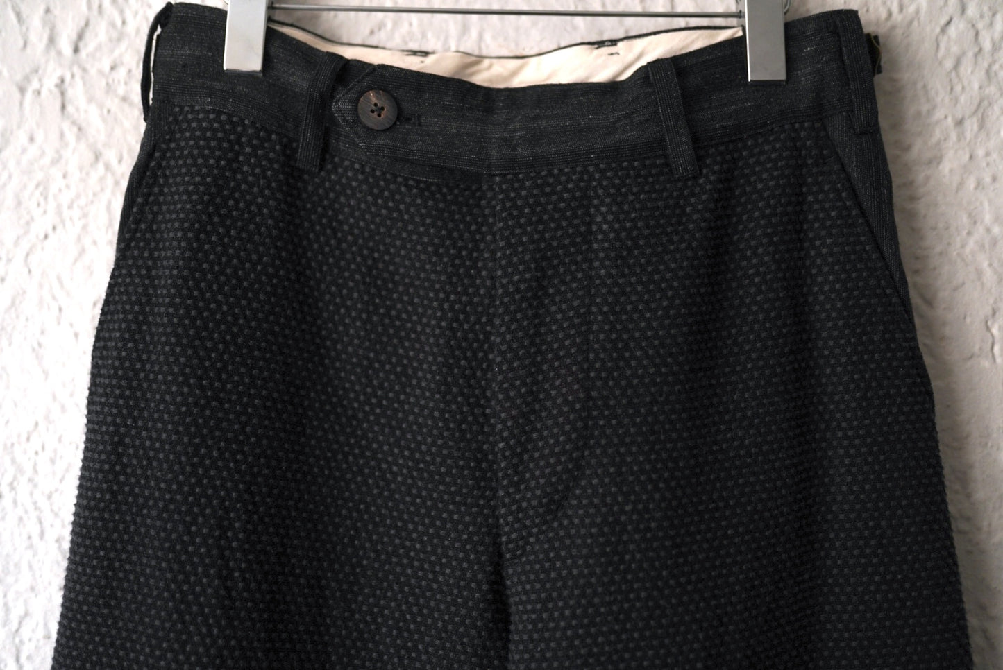 25AW PANTS034 No Pleated Wide Pants Sashiko 刺し子トラウザーズパンツ / calmlence(カームレンス)