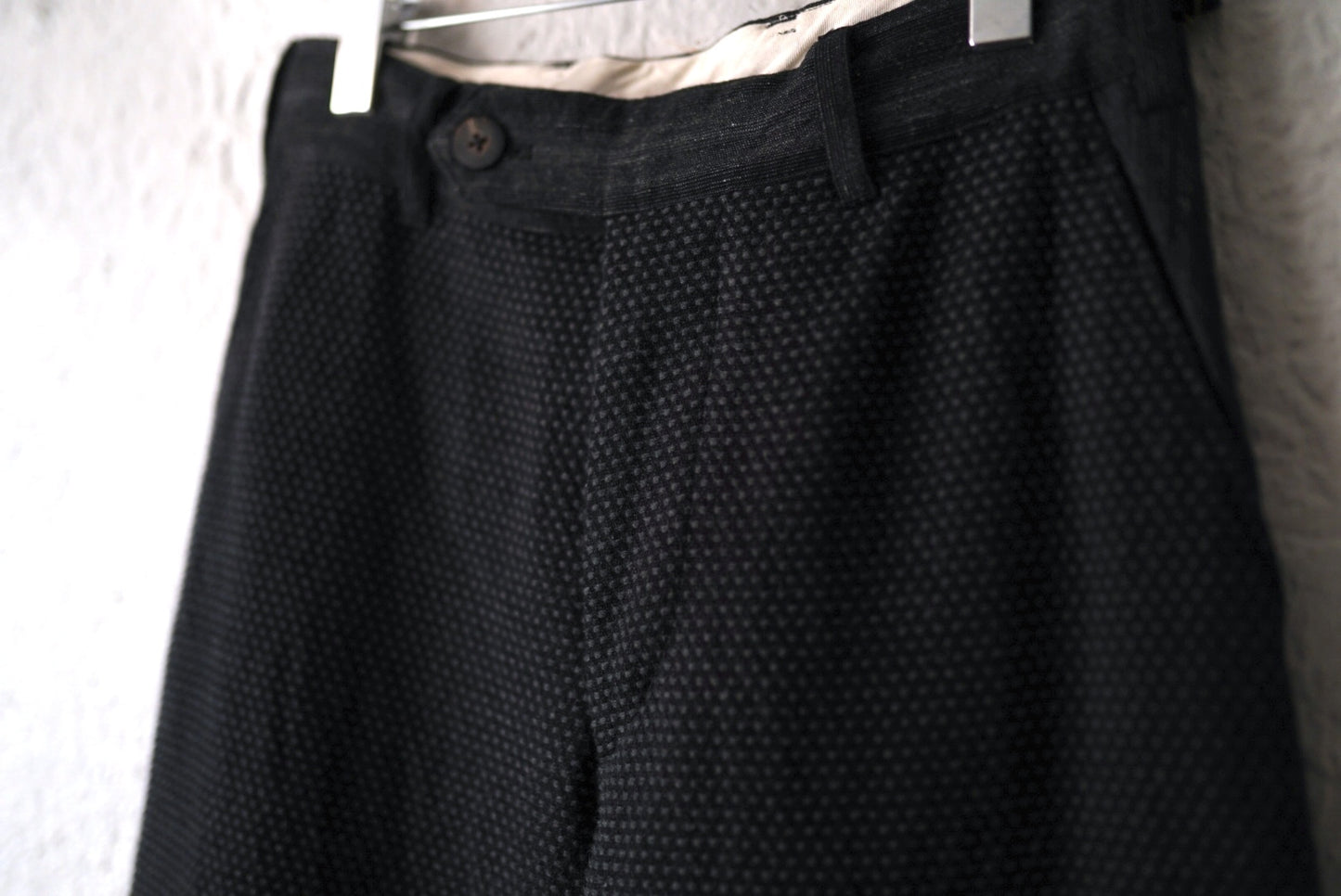 25AW PANTS034 No Pleated Wide Pants Sashiko 刺し子トラウザーズパンツ / calmlence(カームレンス)