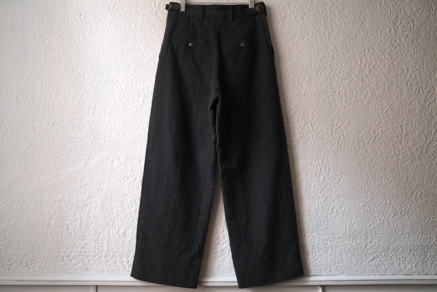 25AW PANTS034 No Pleated Wide Pants Sashiko 刺し子トラウザーズパンツ / calmlence(カームレンス)